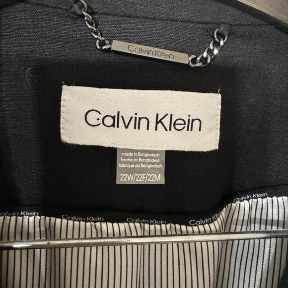 Calvin Klein Black Linen Blazer - Picture 3 of 3